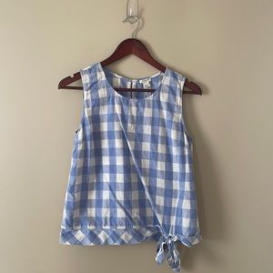 J. Crew Gingham Tank Top